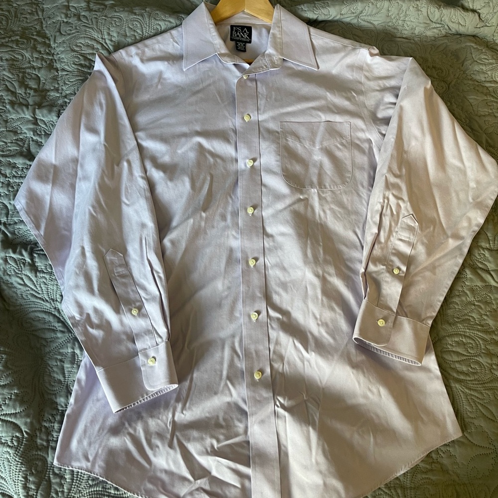 Jos. A. Bank. Men's Lavender Dress Shirt Size 16-34